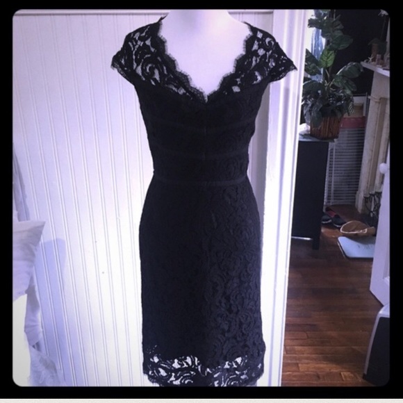 NWT-Adrianna Papell lace cap sleeve dress, size 6 - Picture 7 of 9